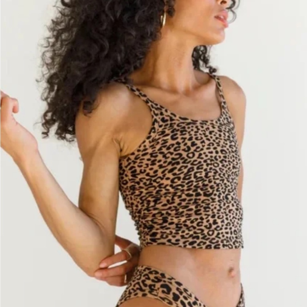 ARQ Brown Leopard Print Top